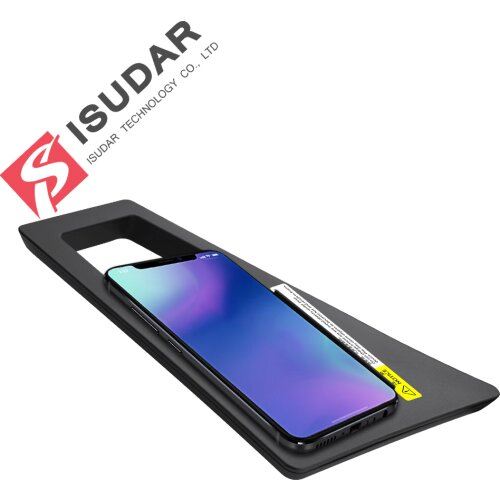 ISUDAR 10W Qi Car Wireless Charger Auto Fast Wireless Charging For Audi Q7 2016/2017/2018 for iphone 8 X For Samsung For Huawei