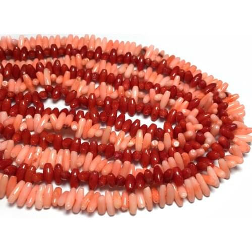 Natural Stone Coral Beads 8X14mm Loose Beads Isolation Beads for Jewelry Making DIY for Bracelet Necklace Accessorie