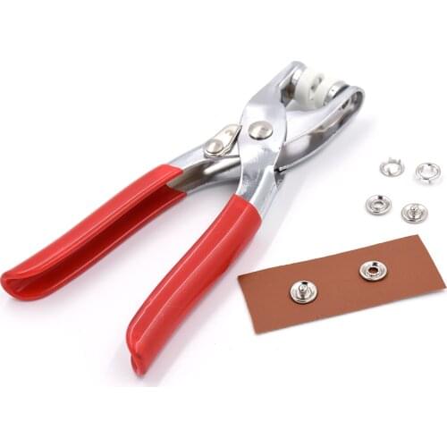 50 sets brass materal prong snaps Metal buttons with Pliers used for Children diy Bulk clothing accessories 9.5MM Hollow 5-claw