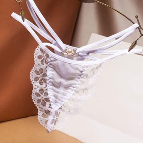Fashion Transparent Bundled Woman Panties Temptation Cross Fine Band Thong Sexy Low Waist G String Panties Underwear Women