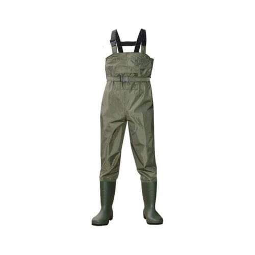 2020 Outdoor Fishing Camping Farming Breathable Overalls Male Wear Strap Jumpsuits Men Waterproof Wading Pants With Boots