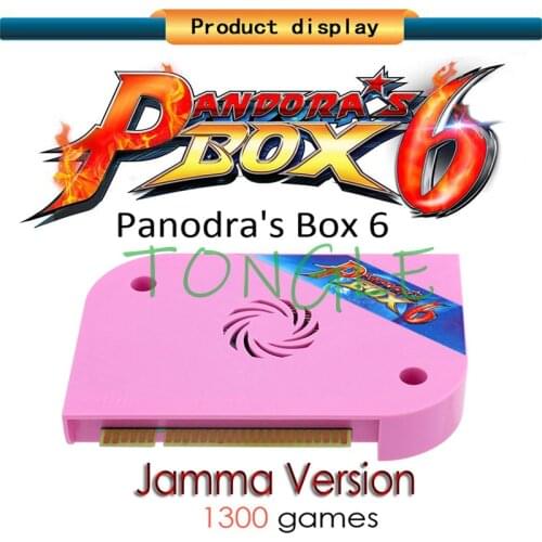 Newest Original pandoras box 6 Jamma Version 1300 in 1 Arcade Game Board support CGA / VGA / HDMI Pandora 4 HD for Video