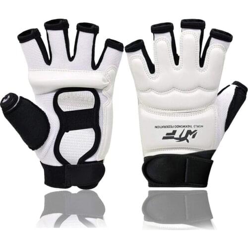 Adult Children Taekwondo Gloves Hand Protector Finger Support Fighting Guard Boxing Kickboxing Cycling Gloves Approved Palm