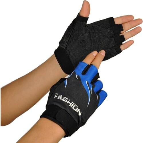 1Pair Outdoor Sports Bicycle Cycling Biking Hiking Gel Half Finger Fingerless Gloves Breathable Motorcycle MTB Road Gloves #30