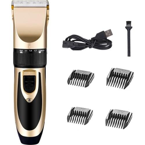 Rechargeable Hair Clipper Professional Barber Trimmer with Carbon Steel Cutter Head USB razor barber Hair Cutting Machine F35
