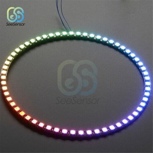 RGB LED Ring Full Color Highlighting 60 Bits LEDs WS2812 5050 RGB LED Ring Lamp Light