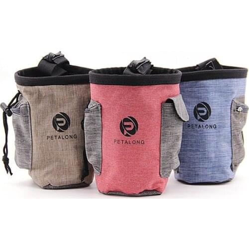 Pet Dog Treat Pouch Puppy Training Bags Portable Detachable Doggie Pet Feed Bait Food Snack Pouch Belt Drawstring Carries