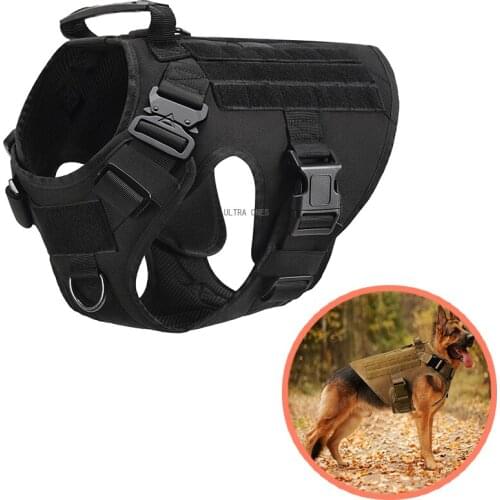 Training Tactical Dog Vest Shooting Hunting Airsoft Paintball Military Gear Service Dog Vest Army Walking Working Cs Pet Harness