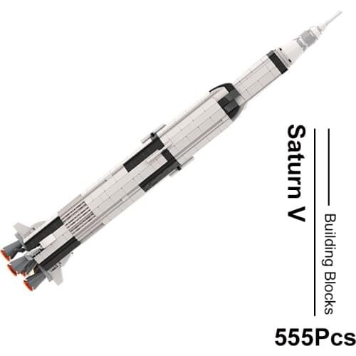 Creator Series Apollos 11 Saturn V Rocket Lunar Module Building Blocks Aerospace City MOC Technical Model Bricks Toys Boys Gifts