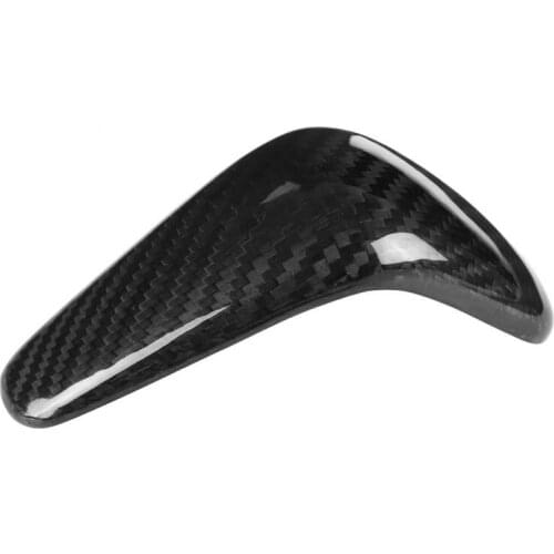 Car Gear Shift Knob Cover Trim for Audi A6 2016-2018 / A7 2015-2018 Carbon Fiber Style car styling Gear Shift Knob Cover