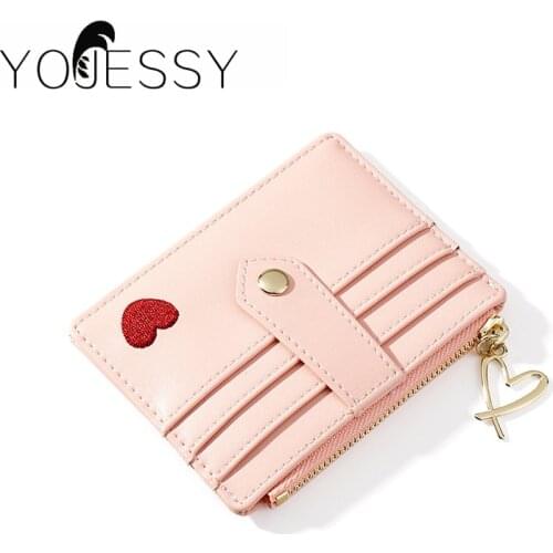 YOJESSY Women Short Wallet Female Wallets Lady Purse Zipper Coin Pocket Card Holder Ladies Purse