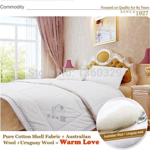 200*230cm Wool Winter Comforter Brands Twin Winter Quilt Wool Blankets Edredon Casal Bedding Pink colcha couette hiver edredom