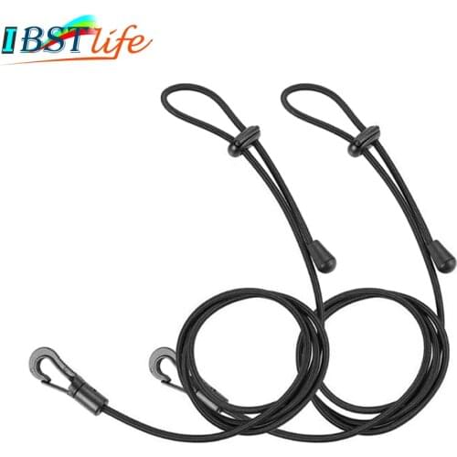 1.2m Canoe Kayak Surfing Boat Paddle Leash Clip Safety Fishing Rod Tether Holder Lanyard Bungee Shock Cord Hook Tie Down Rope