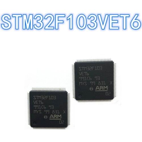 1PCS 100% new original authentic STM32F103VET6 QFP-100 32F103VET6 QFP100 32-bit microcontroller chip