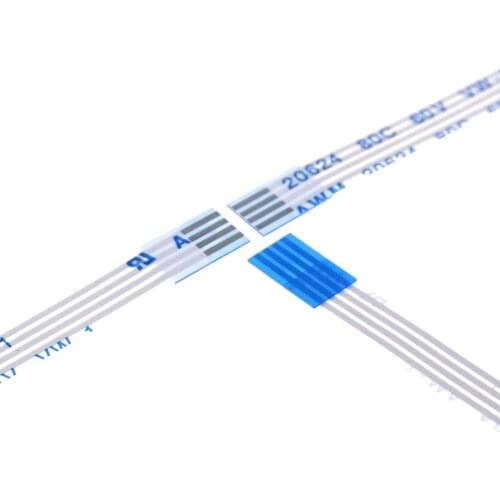 10pcs Flexible Flat Cable FFC 4 PIN Step 1.0 mm pitch Same ends Length 50 60 70 80 100 120 150 200 mm Forward