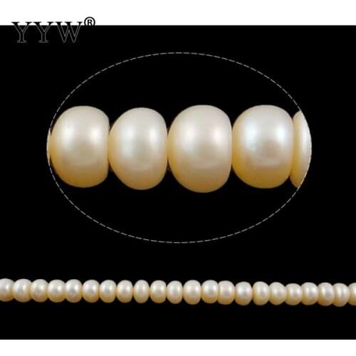 2019 New Jewelry Beads Chain Diy Necklace Bracelet Cultured Button Freshwater Pearl Beads Pink 7-8mm Approx 0.8mm Wholesale