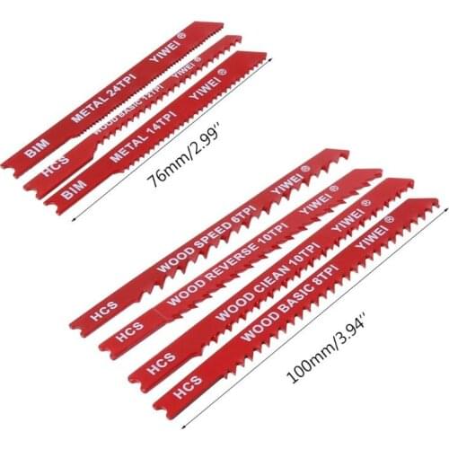 30pcs Assorted Steel U-shank Jigsaw Blade Set Fitting For Plastic Wood Jig Saw Tool
