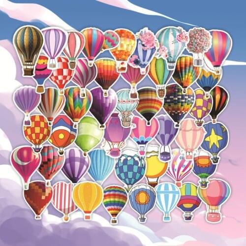 50pcs/Lot 2021 Turkey balloon romantic cartoon For Skateboard Laptop Luggage Fridge Phone Styling home doodle DIY Sticker