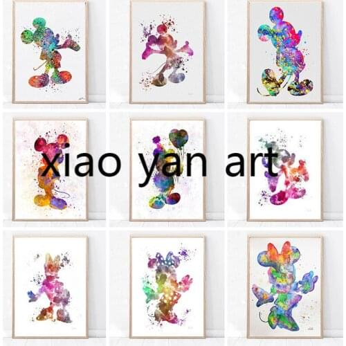 5D Disney Mickey Mouse and Donald Duck Battle Diamond Mosaic Diamond Painting DIY Full Diamond Embroidery Living Room Home Decor