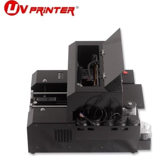 Small home automatic one-key printing LED UV cooling system UV inkjet printer for glass/leather/wood/acrylic