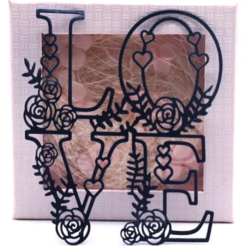 Flower Love Metal Cutting Dies DIY Scrapbooking Album Paper Cards Craft Embossing Making Stencil Slimline Die Cut