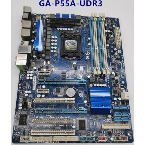 For Gigabyte GA-P55A-UD3R Original Used Desktop Motherboard P55A-UD3 P55 Socket LGA 1156 DDR3 ATX