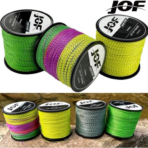 JOF 500M 300M Braided Fishing Line 8 Strands Super Strong Multifilament 18-96LB Spotted Line Fishing Line