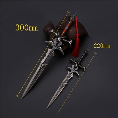 Alloy Sword Toy fun Fine Production Mourning Sheep head Sword Cosplay Weapon Handmade Weapon Decoration Ornament Sword kids Gift