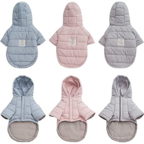 Fashion Dog Coat Jacket Puppy Pet Clothes for Dogs Hoodie Downcoat Winter Warm Dog Clothes Chihuahua French Bulldog Clothing Pug
