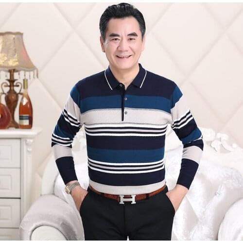 High quality mens autumn hit colors striped knit clothes long sleeve patchwork colors knit shirt sweater pullover