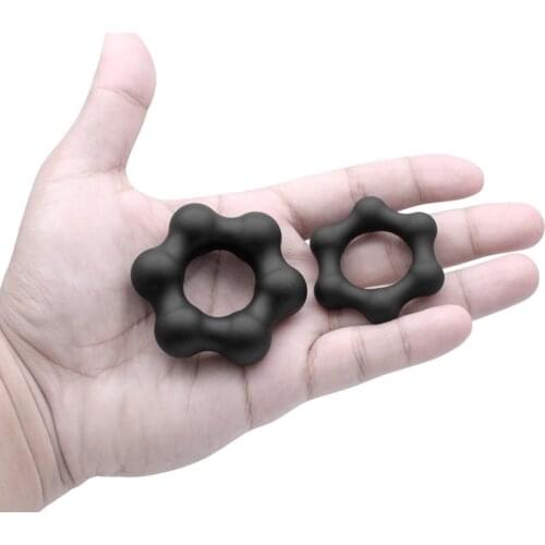 GXLOCK Silicone Penis Rings Cock Cage Ball Scrotum Stretcher Delay Ejaculation BDSM Sex Toys for Men Adult Sexy Chastity Device