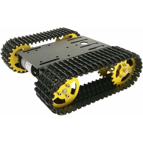 New mini T101 Smart Robot Tank Chassis Tracked Car Platform with 33GB-520 Motor for DIY Robot Graduation RC Robot Toy Part