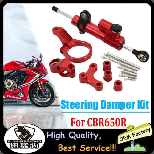 Motorcycle Steering Stabilizer Damper Bracket Mount For HONDA CBR650R cbr 650r mechanical vibration damping shock absorber