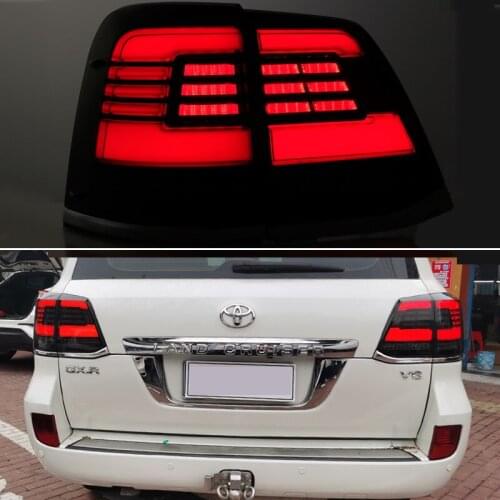 Rear Running Light + Brake + Reverse + Turn Signal Car LED Taillight Tail Light For Toyota Land Cruiser 200 LC200 2008 - 2015