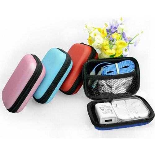 1PC Earphone Storage Bag Shell Container Coin Protection Storage Box Travel Storage Bag Earphone Data Cable Charger Storage BAG