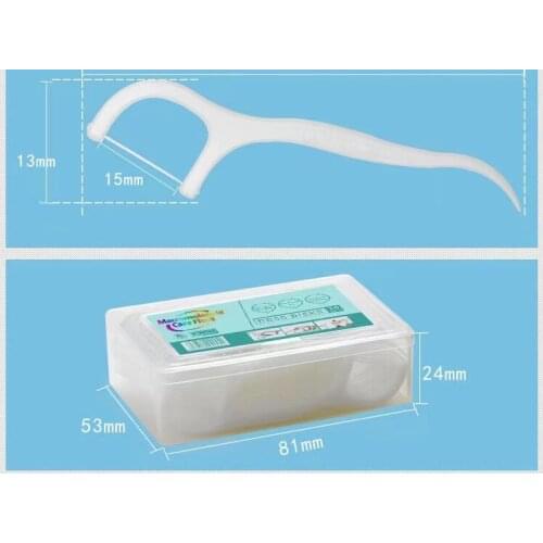 30 boxed floss disposable dental office high tension floss bar for dental cleaning