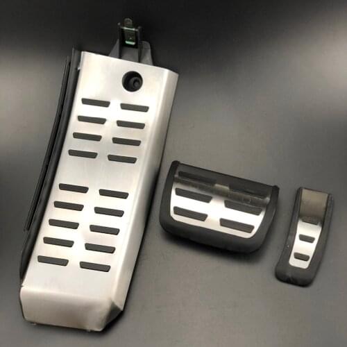 Car Accessories Accelerator Brake Clutch Footrest Pedal For Audi A6 (4F) C6 S6 2008-2012 Automatic Stainless Steel Modified Pad