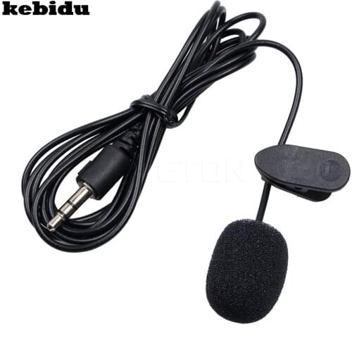 Kebidu Free Portable Super Mini 3.5mm Tie Lapel Lavalier Clip On Mic Microphone 100-20000Hz for Laptop PC 1.5M Length Cable