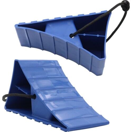 RV Wheel Stoppers Anti-slip High Strength PP Heavy Duty Wheel Chock Auto Tyre Slip Stopper Tire Support Pad For Truck Economical