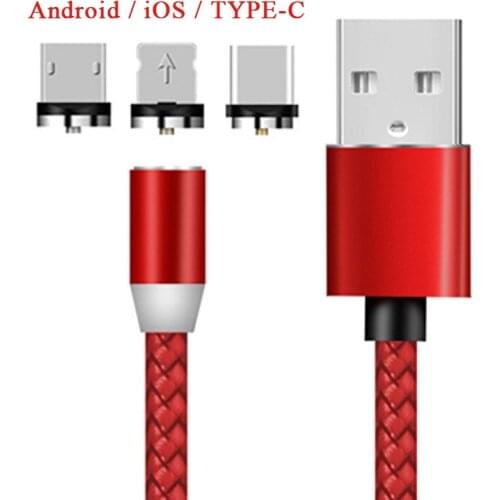 Circular magnetic Charge cable Applicable 8PIN Android type-c blind magnet mobile phone charging cab 3 heads in 1