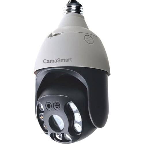 E27 Bulb Tuya Wifi Camera 3MP HD PTZ Cam with Full Light Night Vision Two Way Talk Auto Track for Indoor Or Outdoor Smart Life