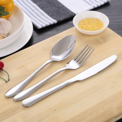 Fashion Stainless Steel Knife Fork Spoon Steak Dinner Knife Fork Creative Western Thickened Knife Fork Spoon Kitchen Tableware