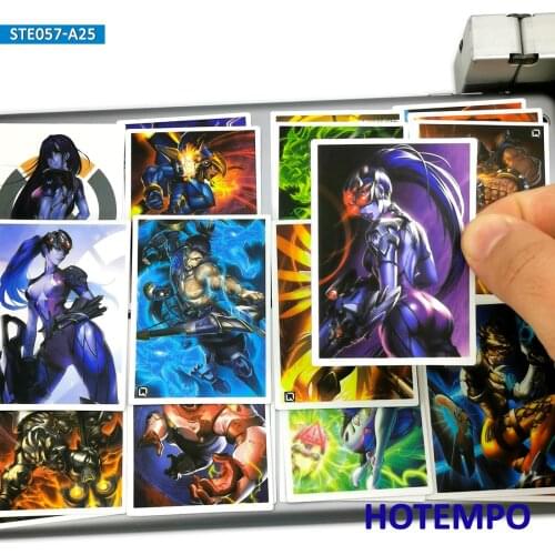 25pcs Hot Game Poster Decal Stickers Widowmaker DVA Lena Hanzo for Mobile Phone Laptop Luggage Case Fashion Anime Style Stickers