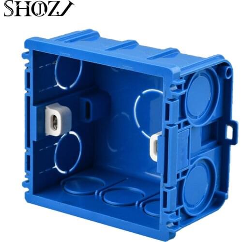 New Wall Mounting Box Plate Adjustable Internal Cassette White Back Box For 86mm Standard Wifi Switch and Smart Thermostat