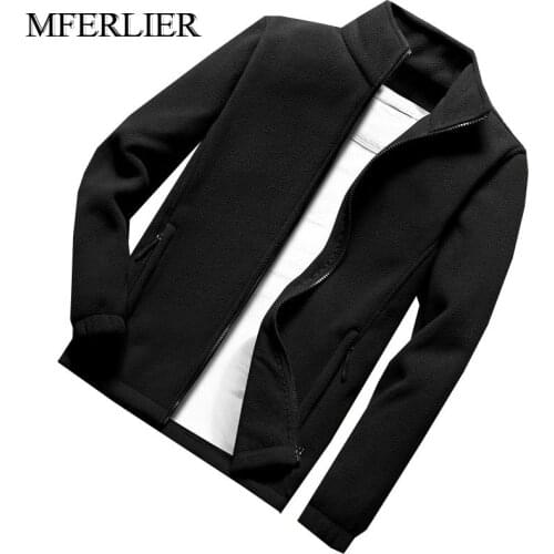 Autumn winter Plus size jackets men 9XL 8XL 7XL 6XL 5XL Bust 150cm fleece warm men jackets 4 colors