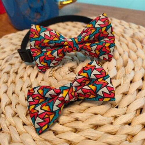 Cat Dog Collar Adjustable Cats Dog Bow Tie Vintage Pet Neck Strap Cat Dog Grooming Accessories Puppy Cat Necklace For Small Dogs