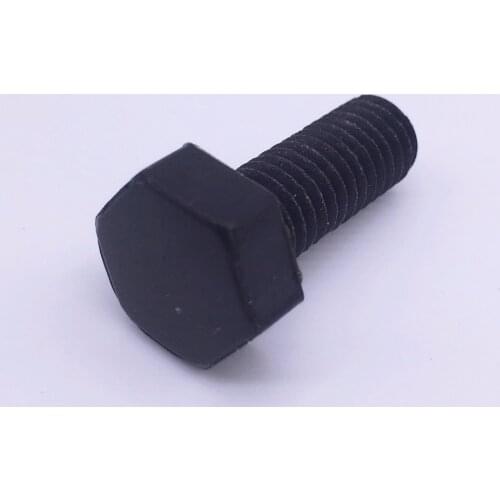 Wkooa M3 M5 M6 M8 M10 Plastic Screws Hex Bolts Nylon Full Threads Metric Black Pack 100