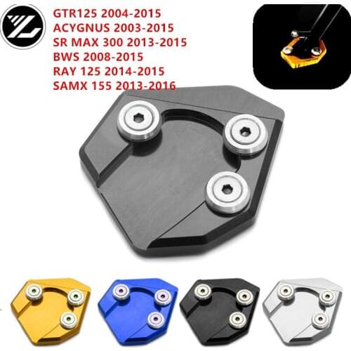 Motorcycle Side Stand Kickstand Enlarge Extension Pad for YAMAHA GTR125 2004-2015 AVYGNUS 2003-2015 SR MAX300 2013-2015