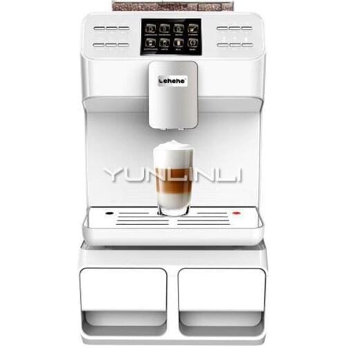 Full-automatic Coffee Machine Espresso Coffee Maker One-button Type Coffee Maker for Home/Office LHH-A9C-S
