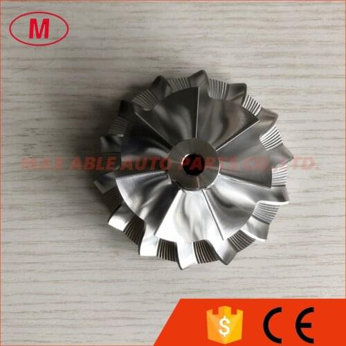 S200 169937 7+7 blades 53.25/76.30mm Turbo Billet/milling/aluminum 2618 compressor wheel for 318815 /04259318k